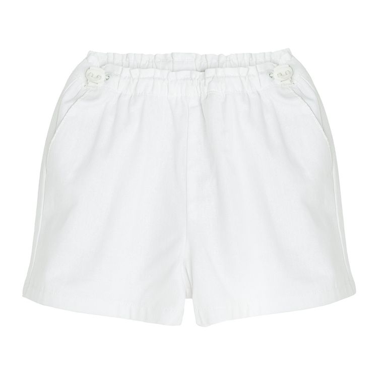 Cool Club, Szorty dziewczęce z lnem, białe