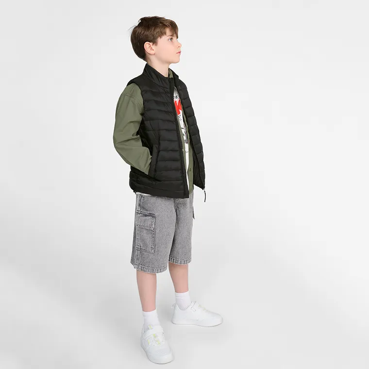 Cool Club, Szorty jeansowe chłopięce, pul on, szare