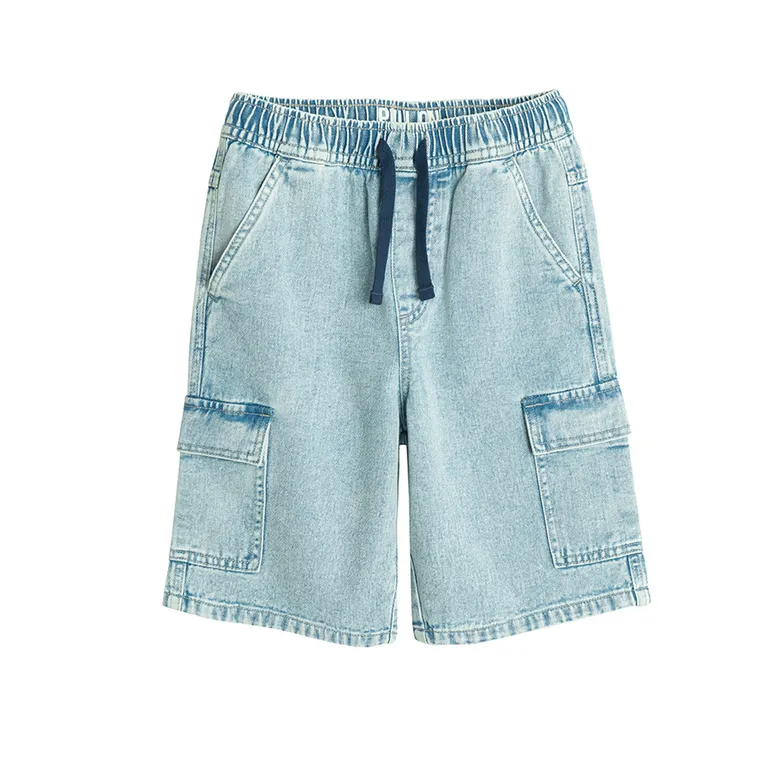 Cool Club, Szorty jeansowe chłopięce, pull on, niebieskie