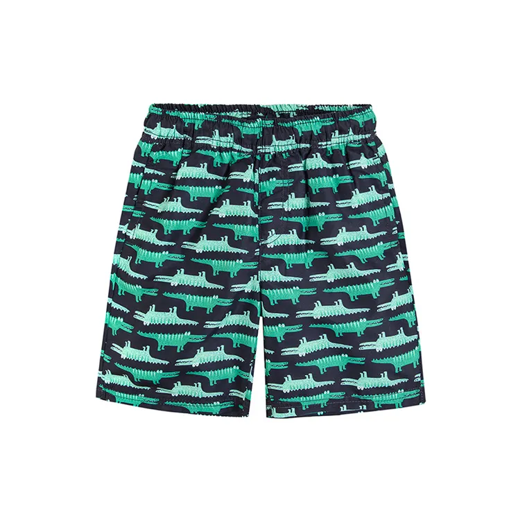 Cool Club, Szorty kąpielowe chłopięce, UV 50, granatowe, krokodyle