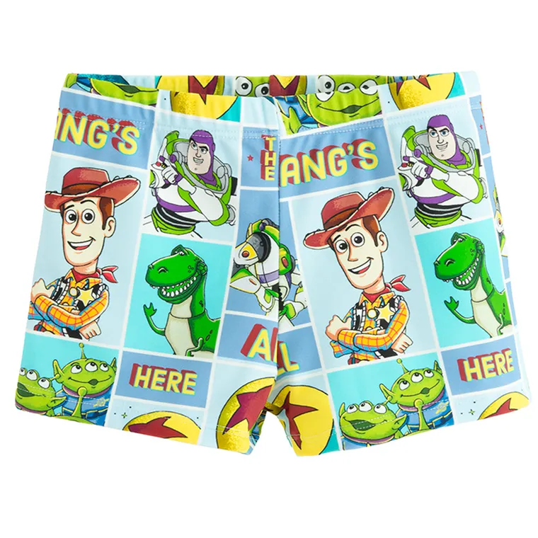 Cool Club, Szorty kąpielowe chłopięce, UV 50, niebieskie, Toy Story