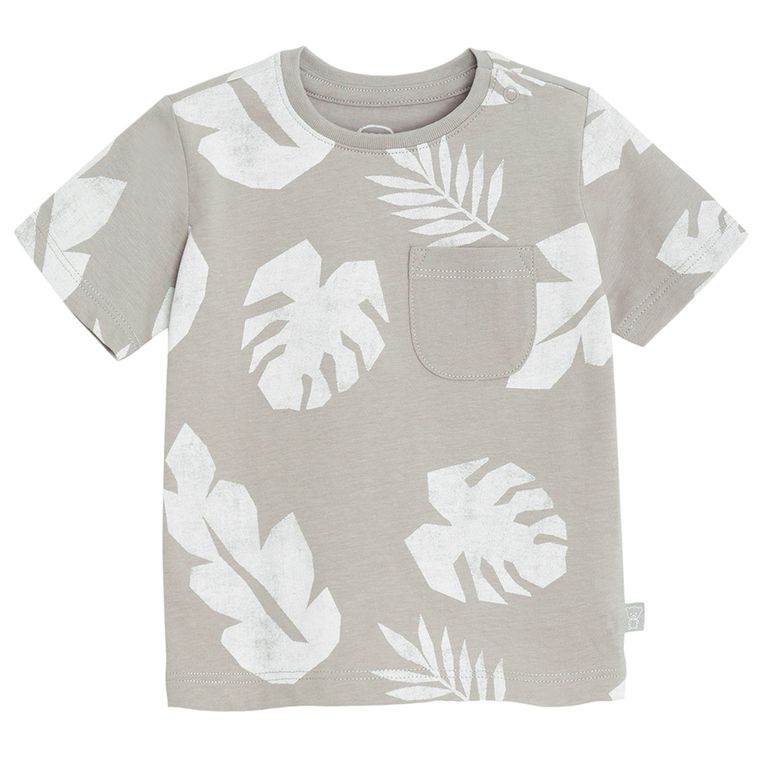 Cool Club, T-shirt chłopięcy, beżowy