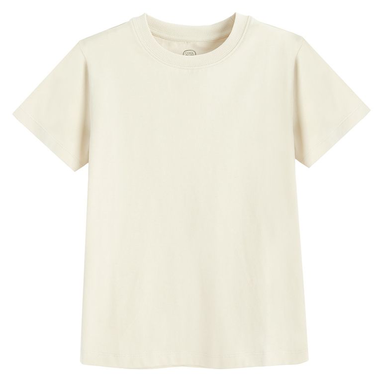 Cool Club, T-shirt chłopięcy, beżowy