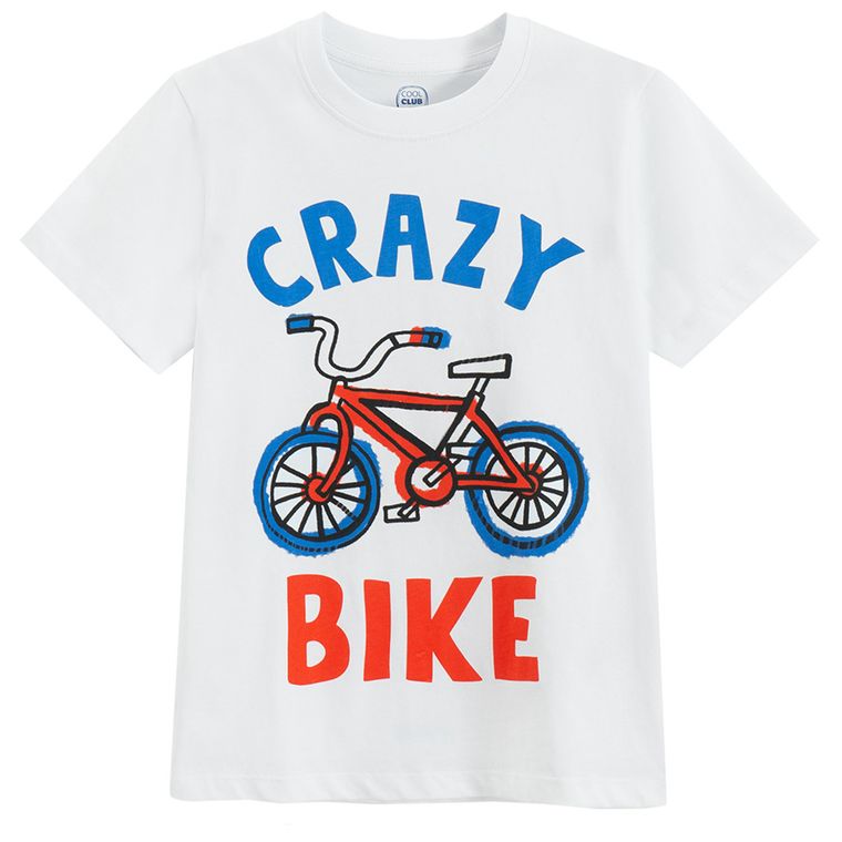 Cool Club, T-shirt chłopięcy, biały