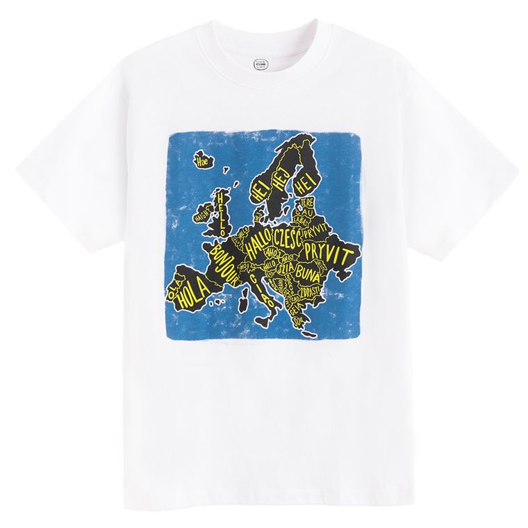 Cool Club, T-shirt chłopięcy, biały