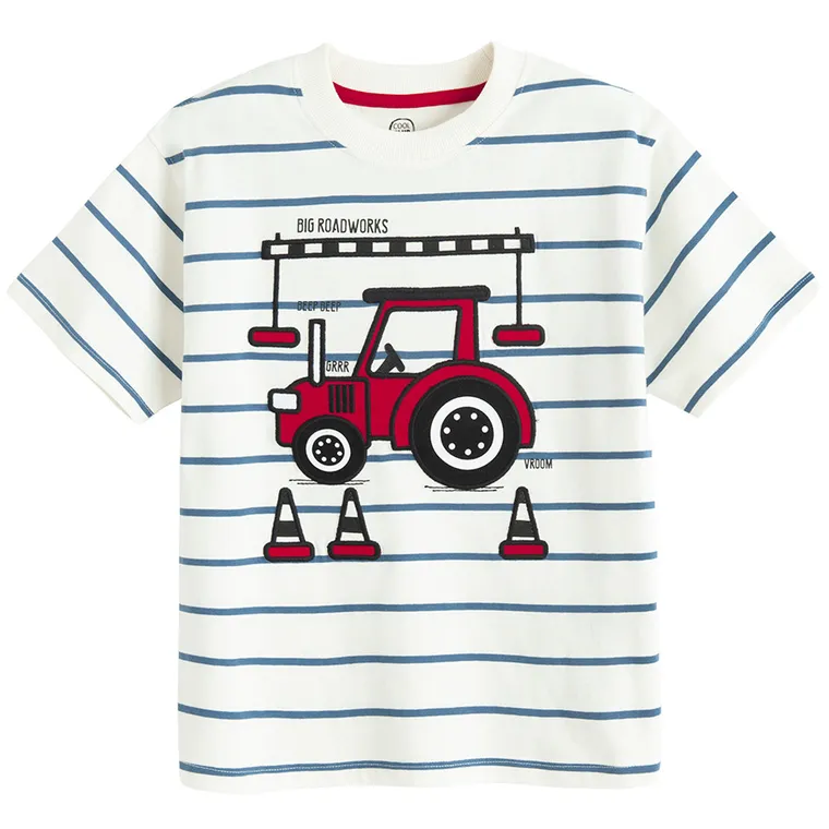 Cool Club, T-shirt chłopięcy, biały