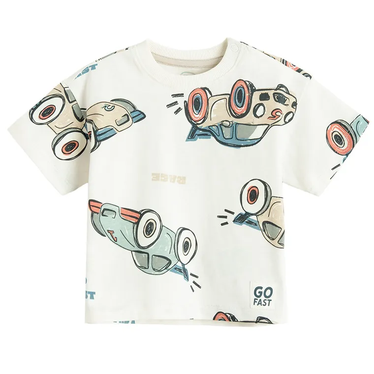 Cool Club, T-shirt chłopięcy, biały