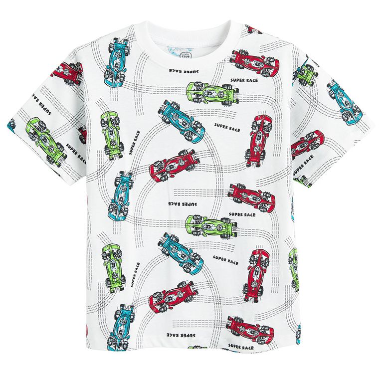 Cool Club, T-shirt chłopięcy, biały