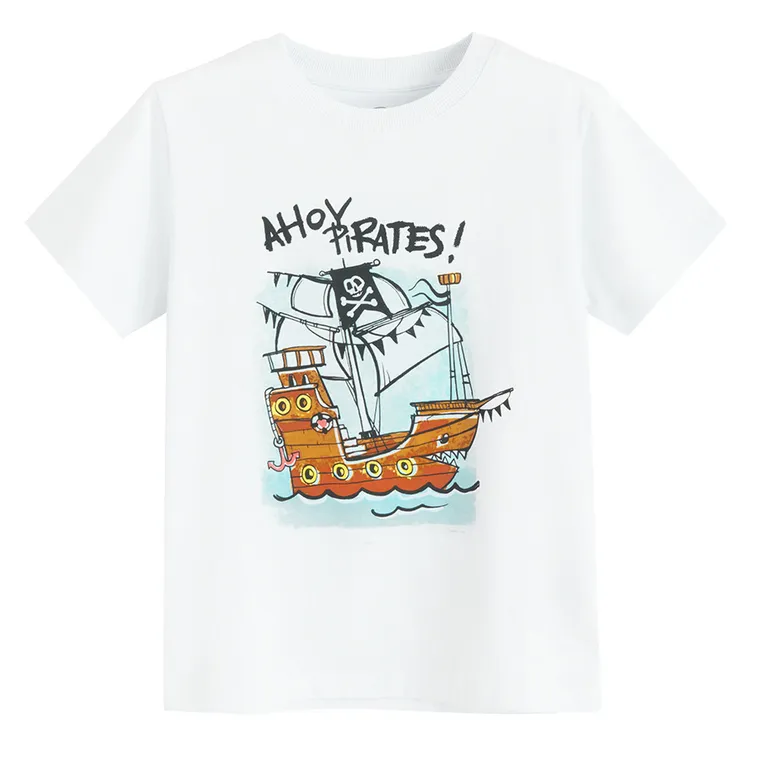 Cool Club, T-shirt chłopięcy, biały