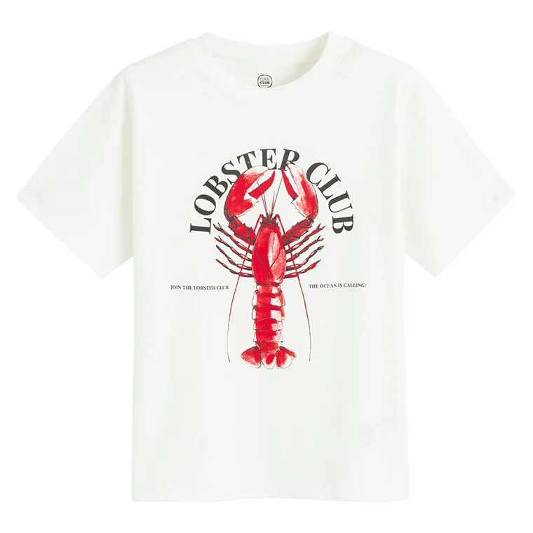 Cool Club, T-shirt chłopięcy, biały