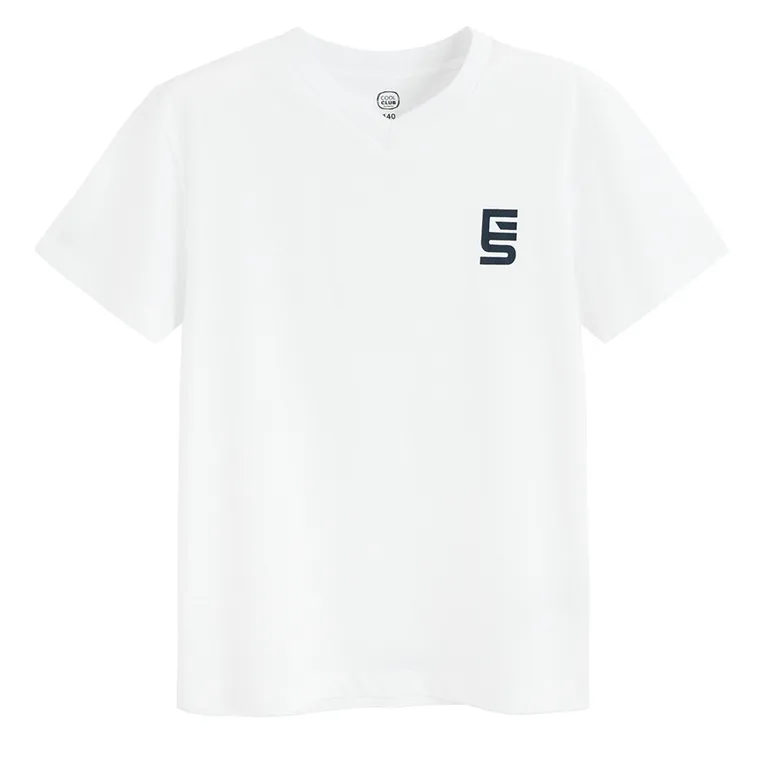 Cool Club, T-shirt chłopięcy, biały