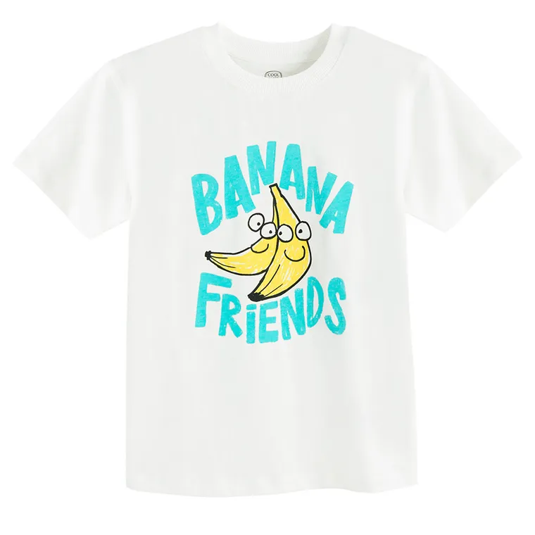 Cool Club, T-shirt chłopięcy, biały