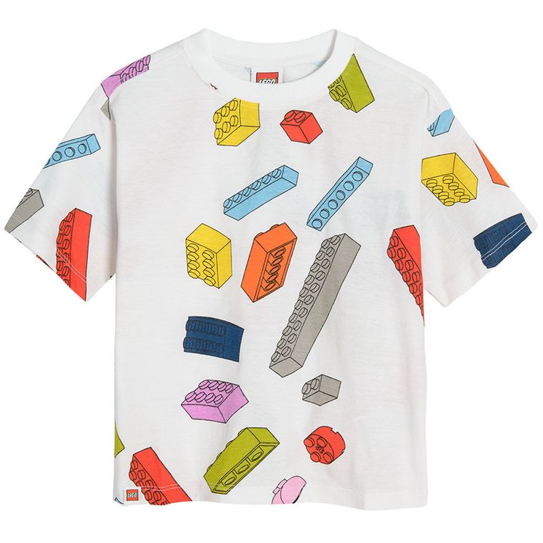 Cool Club, T-shirt chłopięcy, biały, LEGO