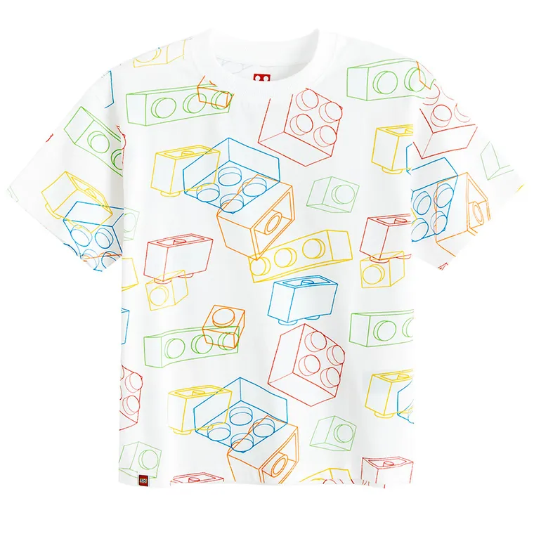 Cool Club, T-shirt chłopięcy, biały, LEGO