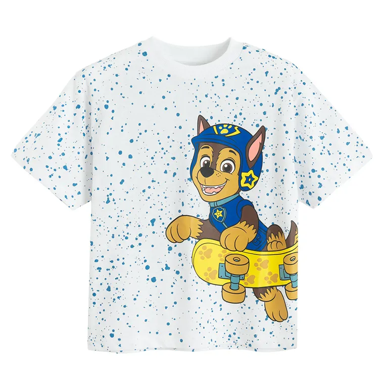 Cool Club, T-shirt chłopięcy, biały, Psi Patrol