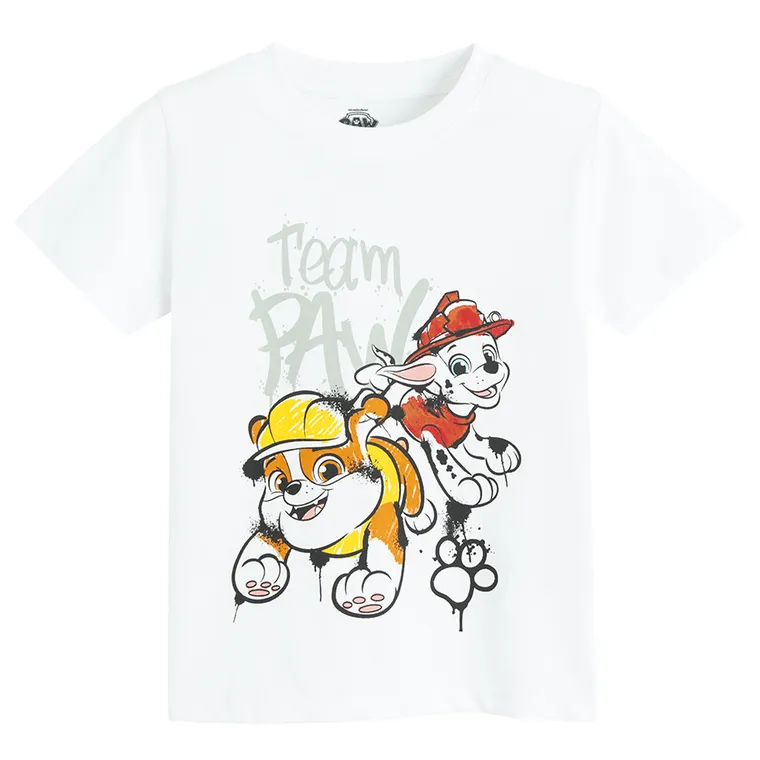 Cool Club, T-shirt chłopięcy, biały, Psi Patrol