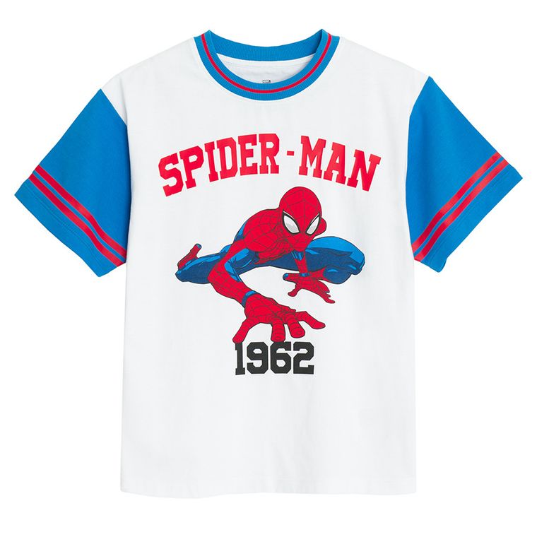 Cool Club, T-shirt chłopięcy, biały, Spider-Man