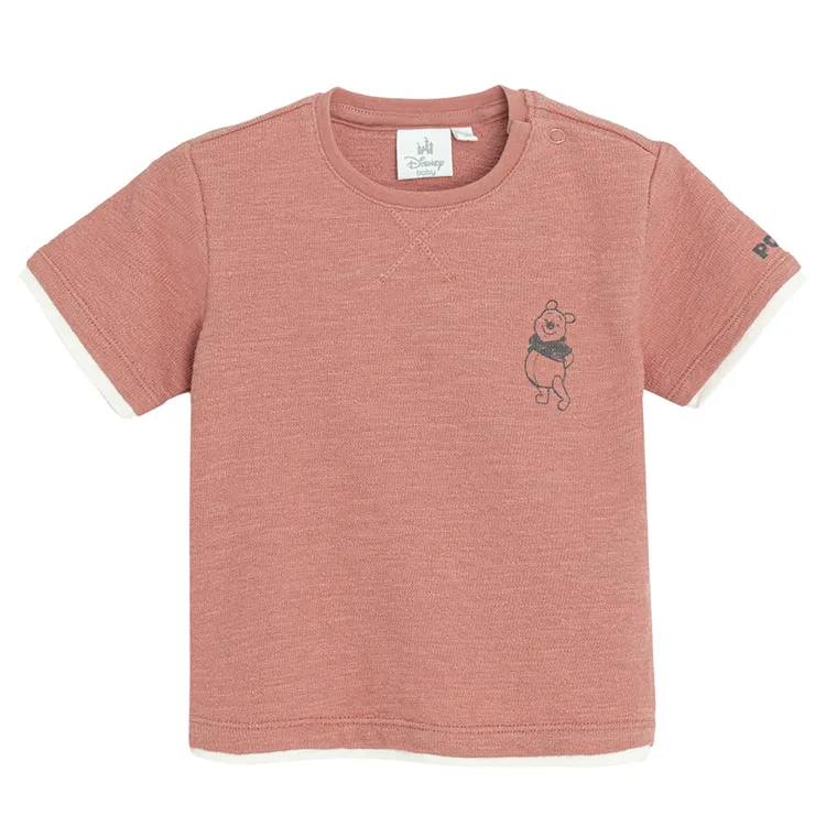 Cool Club, T-shirt chłopięcy, ceglany, Kubuś Puchatek