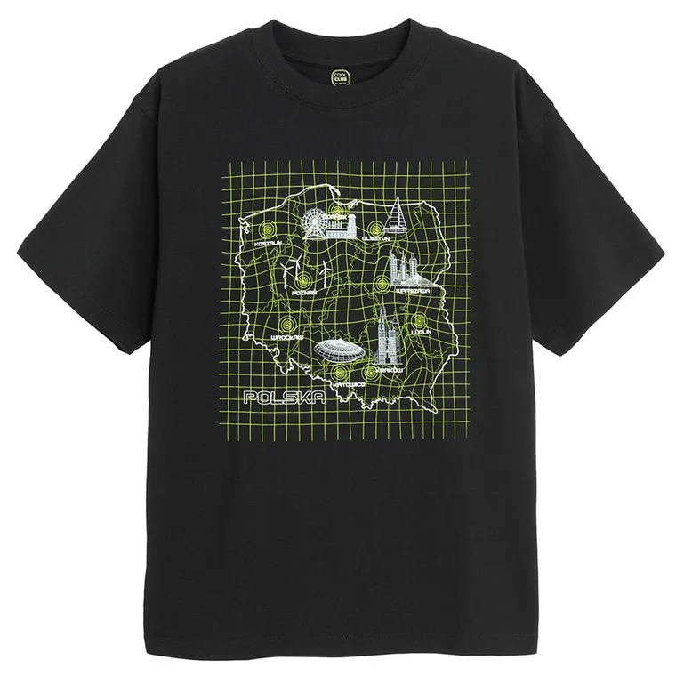 Cool Club, T-shirt chłopięcy, czarny