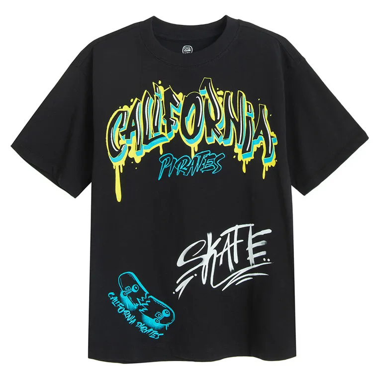 Cool Club, T-shirt chłopięcy, czarny