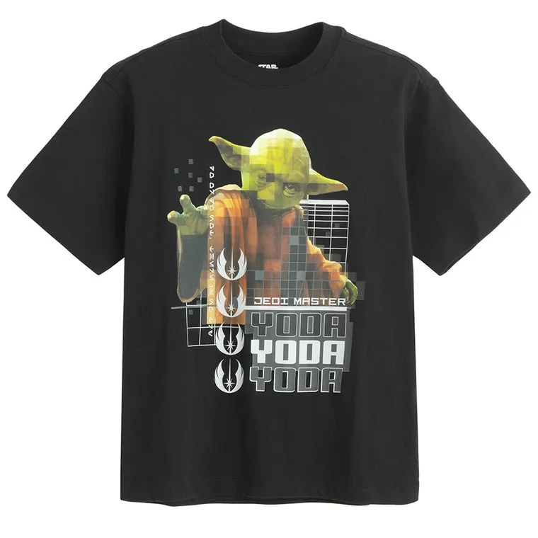 Cool Club, T-shirt chłopięcy, czarny, Star Wars