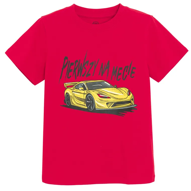 Cool Club, T-shirt chłopięcy, czerwony