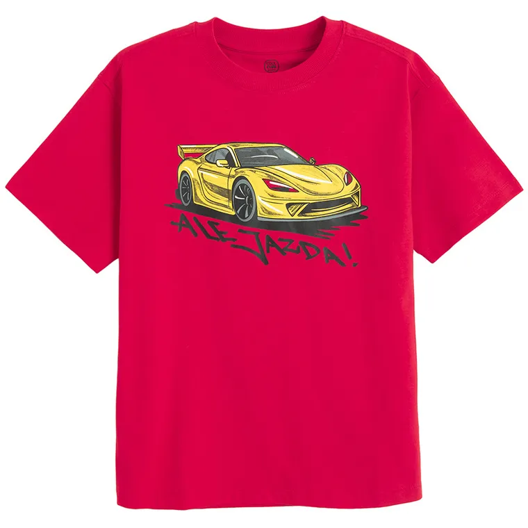 Cool Club, T-shirt chłopięcy, czerwony