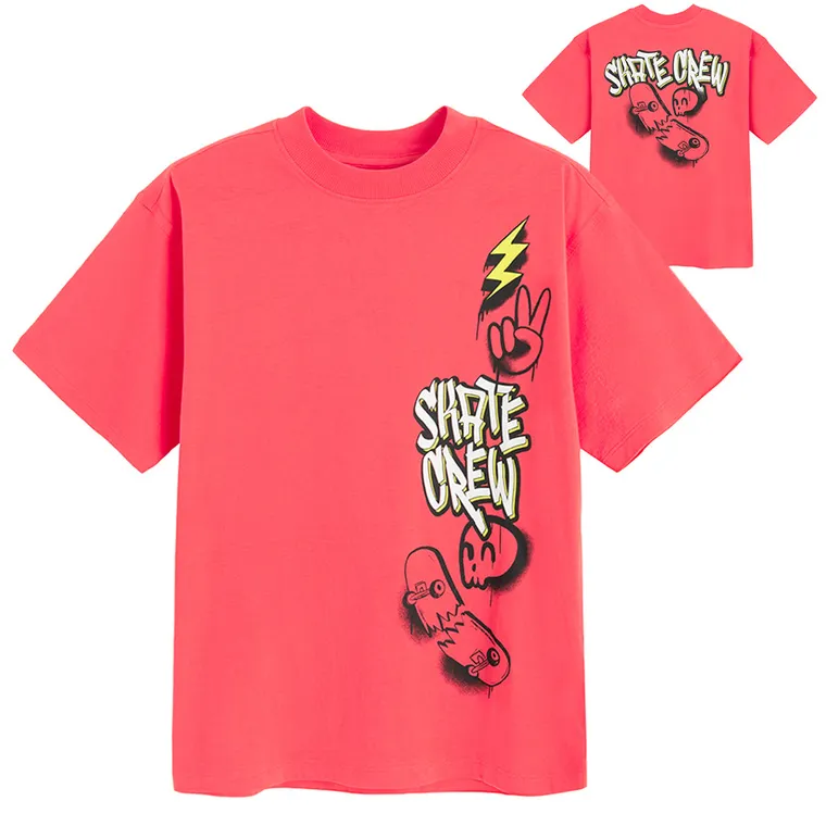 Cool Club, T-shirt chłopięcy, czerwony