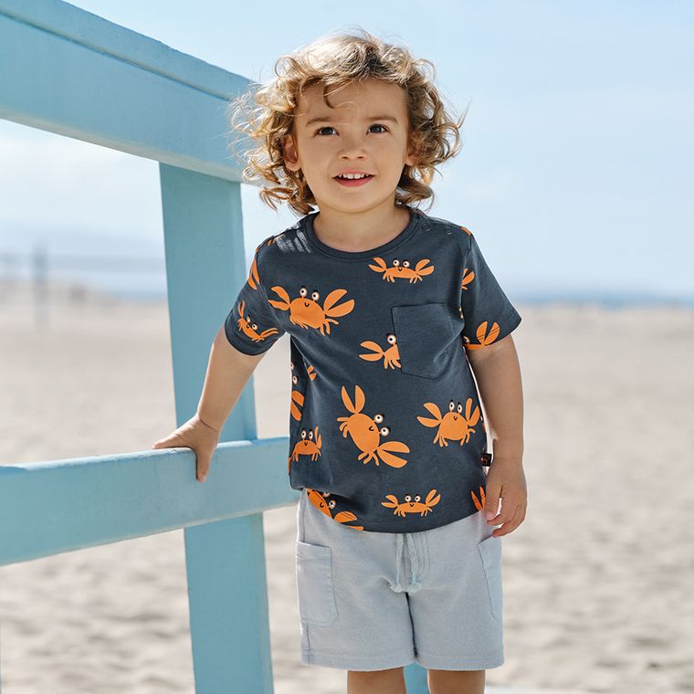 Cool Club, T-shirt chłopięcy, granatowy