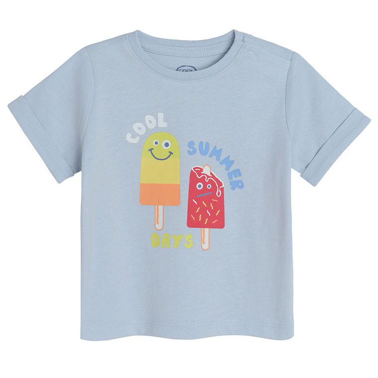 Cool Club, T-shirt chłopięcy, jasnoniebieski
