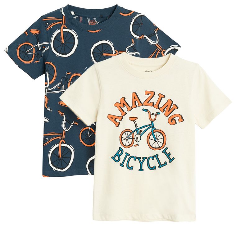 ★MUCENT★ Silke cross lettering short sleeve tee unisex 2 c _5902786410385_-001-M000242503