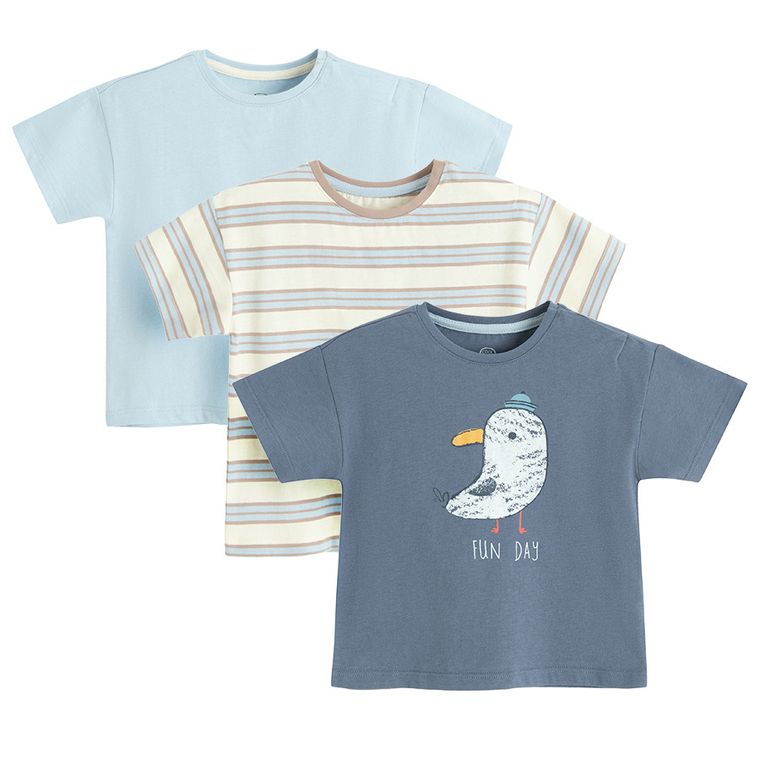 Cool Club, T-shirt chłopięcy, mix, zestaw, 3 szt.