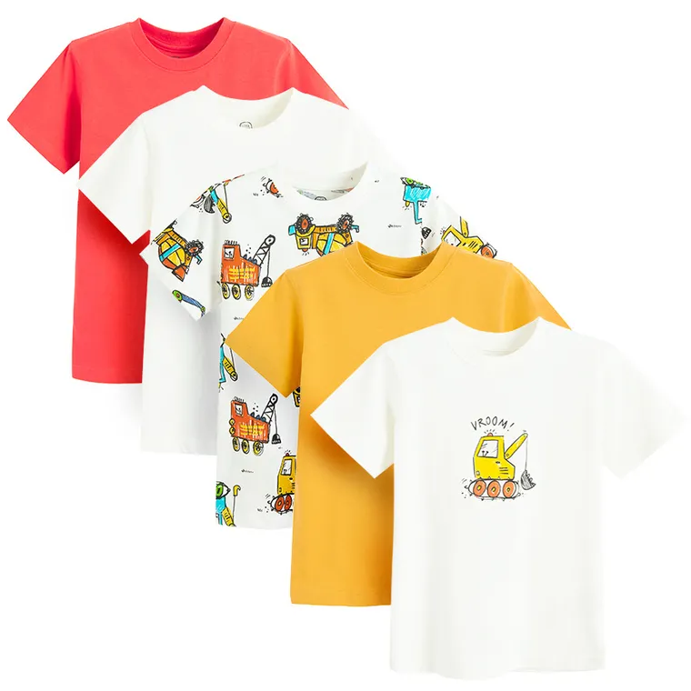 Cool Club, T-shirt chłopięcy, mix, zestaw, 5 szt.
