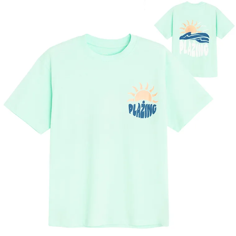 Cool Club, T-shirt chłopięcy, turkusowy
