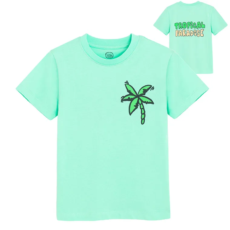 Cool Club, T-shirt chłopięcy, turkusowy