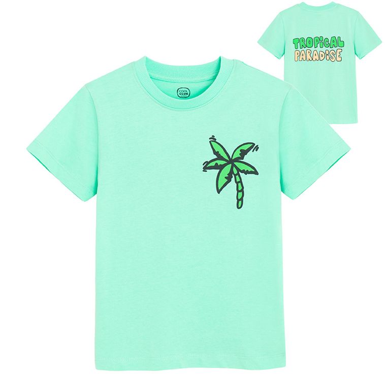 Cool Club, T-shirt chłopięcy, turkusowy