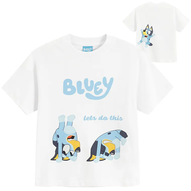 Cool Club, T-shirt dziecięcy, biały, Bluey
