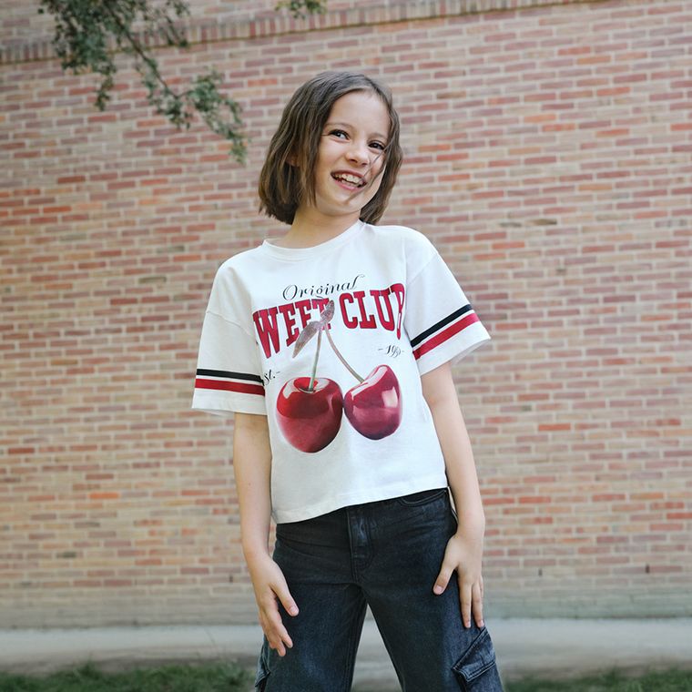 Cool Club, T-shirt dziewczęcy, biały