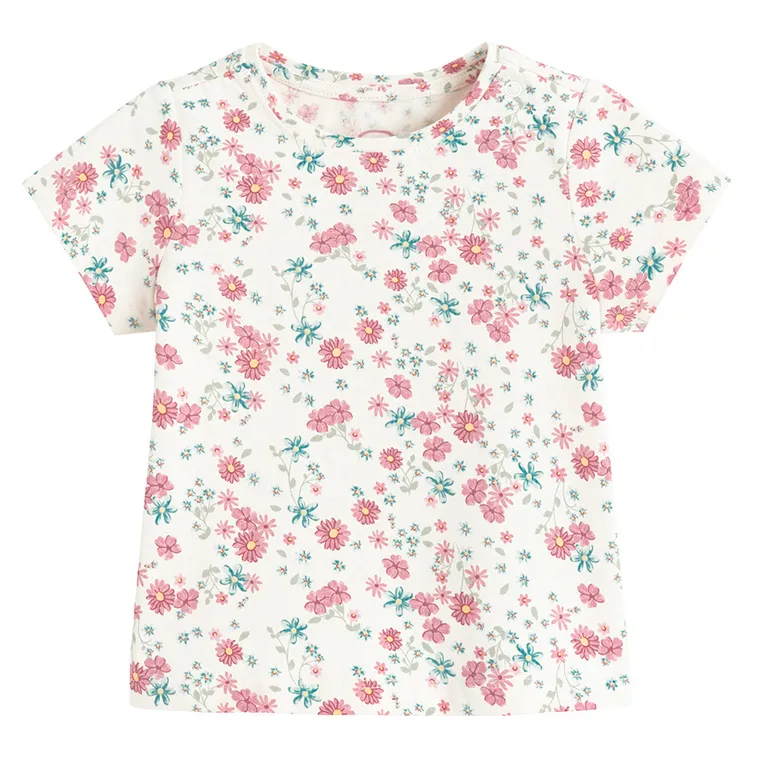 Cool Club, T-shirt dziewczęcy, biały