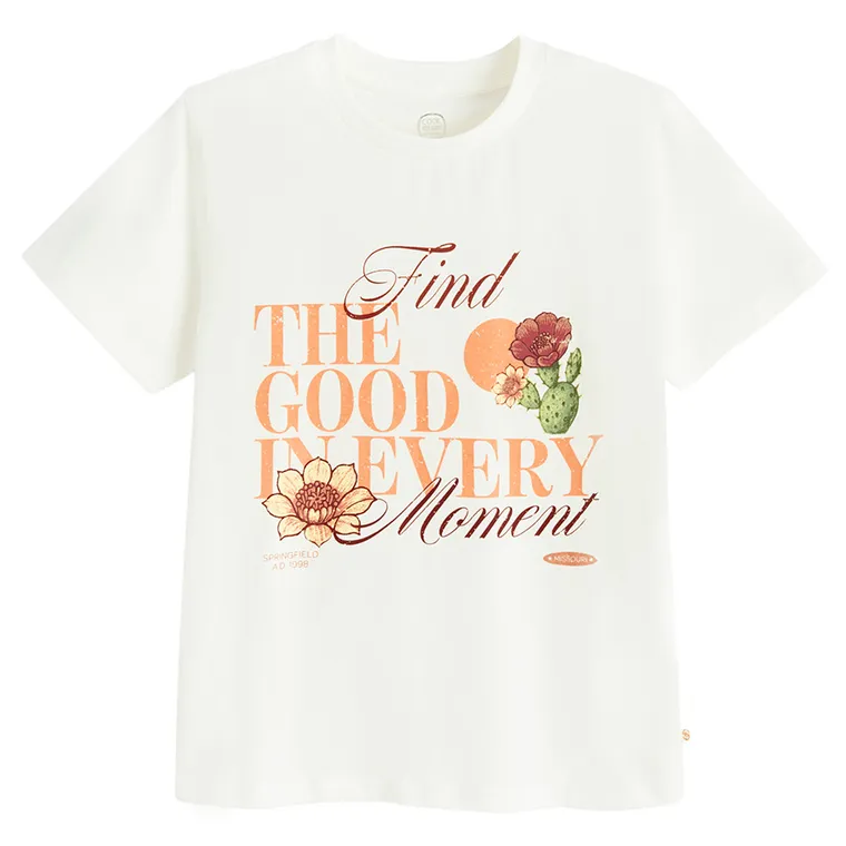 Cool Club, T-shirt dziewczęcy, biały