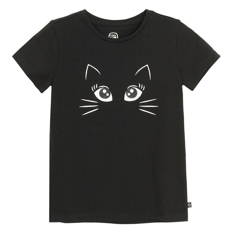 Cool Club, T-shirt dziewczęcy, czarny