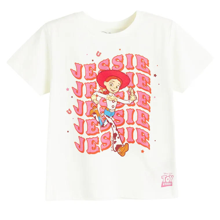 Cool Club, T-shirt dziewczęcy, ecru, Toy Story