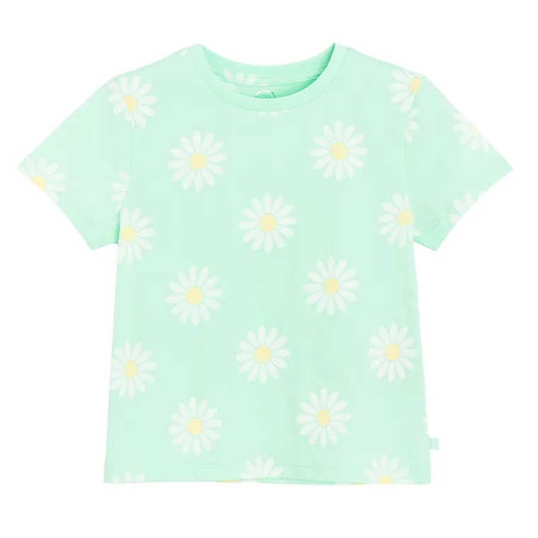 Cool Club, T-shirt dziewczęcy, miętowy