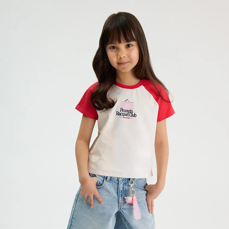 Cool Club, T-shirt dziewczęcy, mix, Peanuts