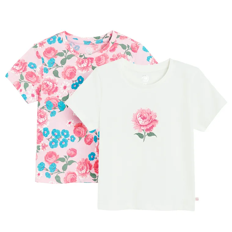 Cool Club, T-shirt dziewczęcy, mix, zestaw, 2 szt.