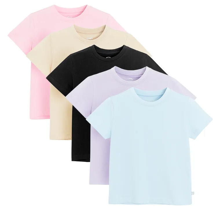 Cool Club, T-shirt dziewczęcy, mix, zestaw, 5 szt.