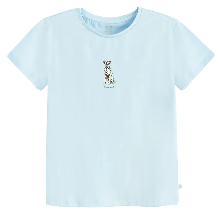 Cool Club, T-shirt dziewczęcy, niebieski