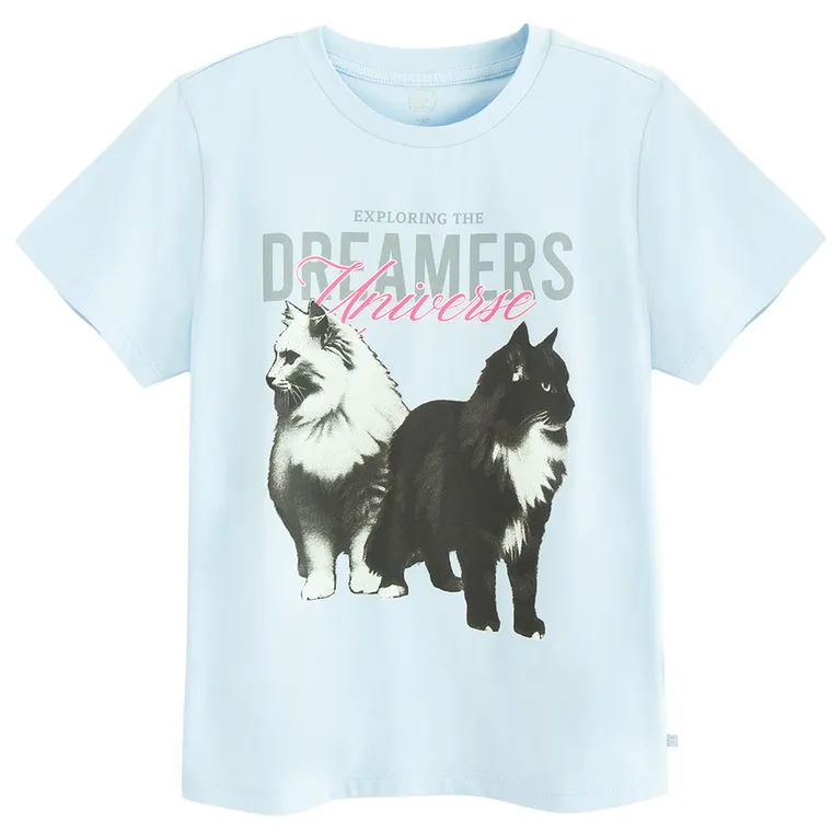 Cool Club, T-shirt dziewczęcy, niebieski