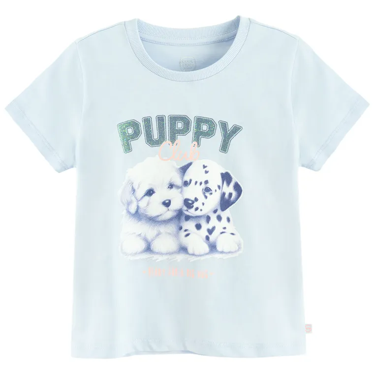 Cool Club, T-shirt dziewczęcy, niebieski