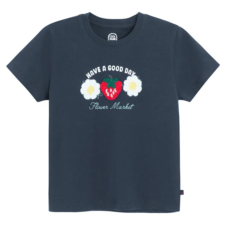 Cool Club, T-shirt dziewczęcy, niebieski